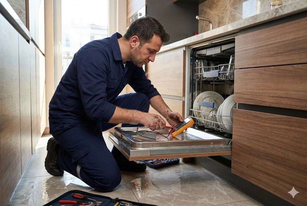 Su Kaçıran Bulaşık Makinesi Müdahalesi